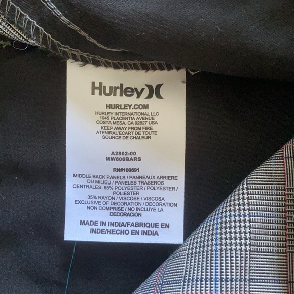 Men’s Hurley Brand Dry Fit Shorts - Picture 4 of 4